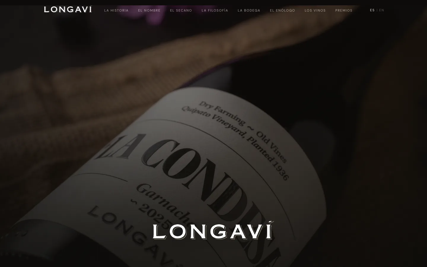 Viña Longaví Wines, sitio en código a medida