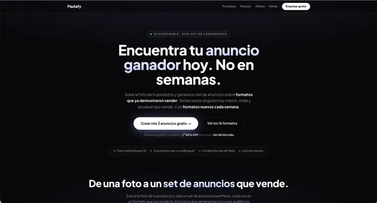 Captura de Pautafy