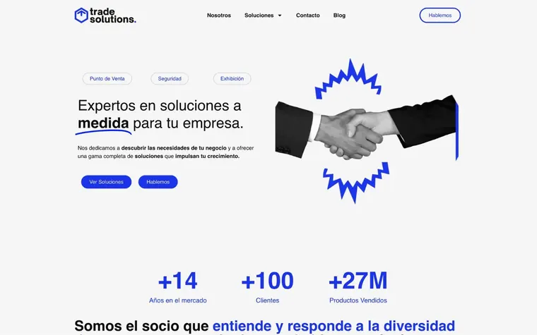 Captura de tradesolutions.pe